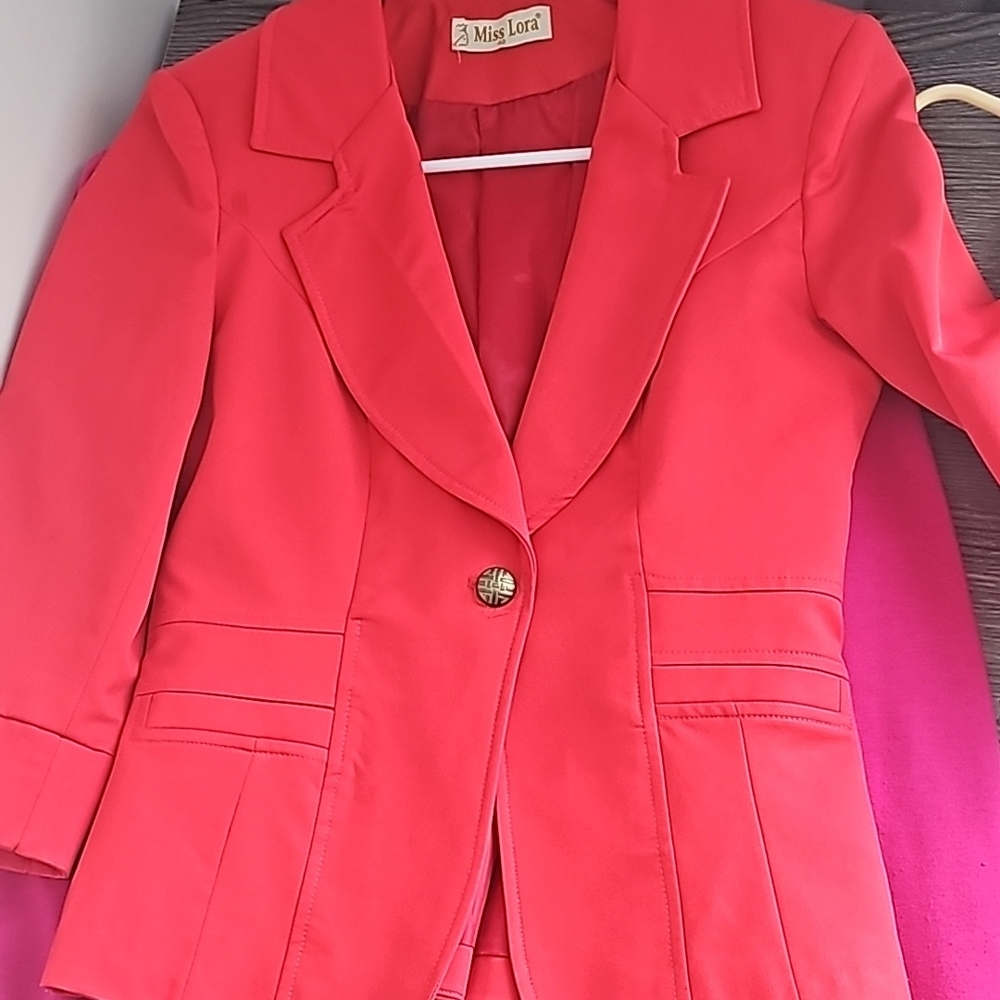 Red Women's Blazer